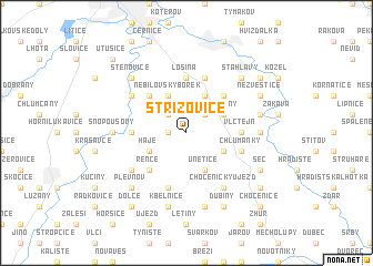 map of Střížovice