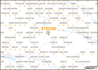 map of Střížov