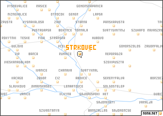 map of Štrkovec