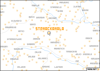 map of Strmačka Mala