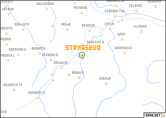 map of Strmaševo