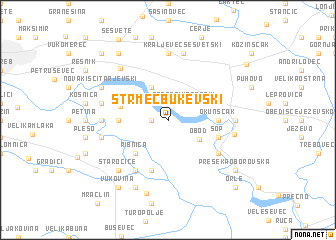 map of Strmec Bukevski