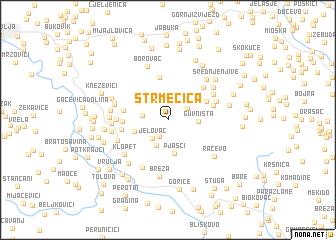 map of Strmečica