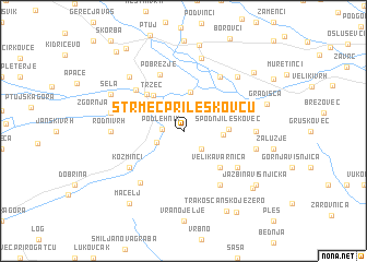 map of Strmec pri Leskovcu