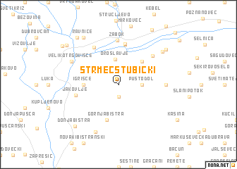 map of Strmec Stubički