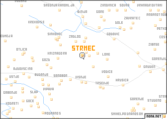 map of Strmec