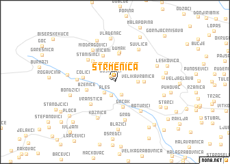 map of Strmenica