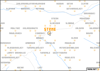 map of Strmé