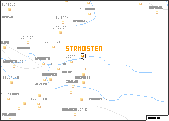 map of Strmosten