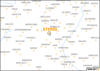 map of Strmoš