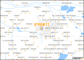 map of Ströbitz