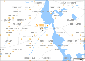 map of Ströby