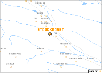 map of Strocknäset