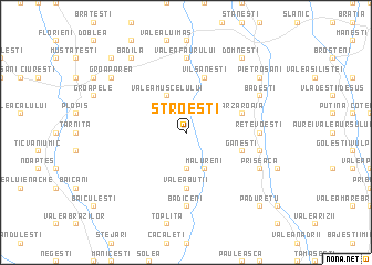 map of Stroeşti