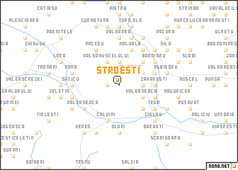 map of Stroeşti