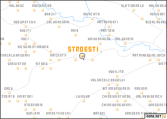 map of Stroeşti