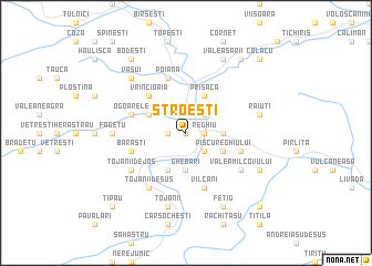 map of Stroeşti