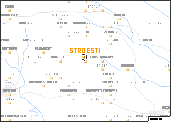 map of Stroeşti