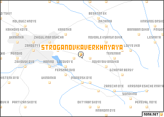 map of Stroganovka Verkhnyaya