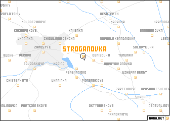 map of Stroganovka