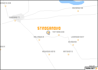 map of Stroganovo