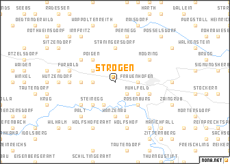 map of Strögen