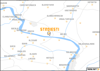 map of Stroieşti