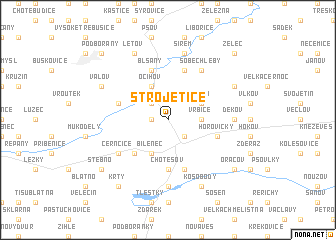 map of Strojetice