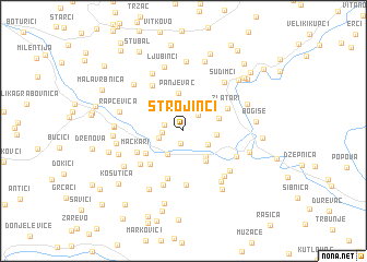 map of Strojinci