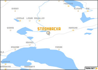 map of Strömbacka