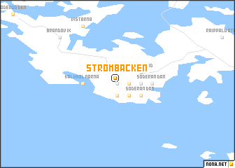 map of Strömbacken