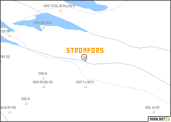 map of Strömfors