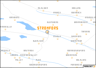 map of Strömfors