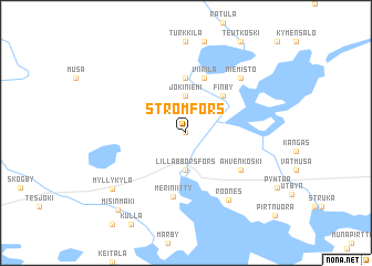 Strömfors (Finland) map 