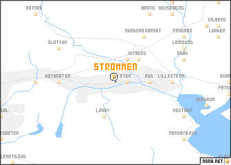 map of Strømmen