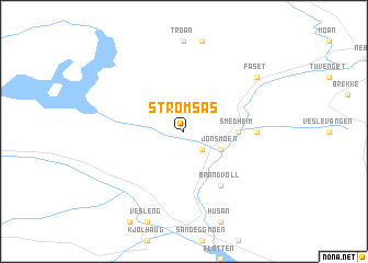 map of Strømsås