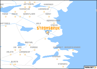 map of Strömsbruk