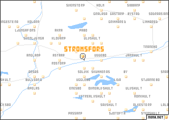 map of Strömsfors