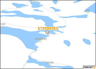 map of Strømsnes