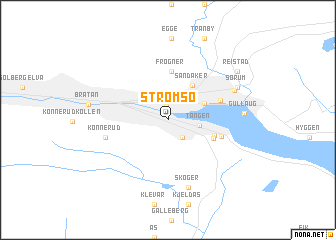 map of Strømsø