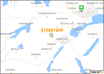 map of Strömtorp