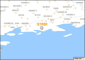map of Ström