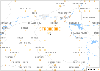 map of Stroncone