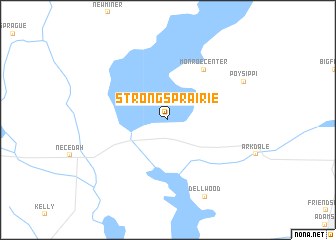 map of Strongs Prairie
