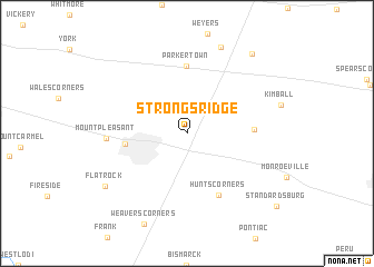 map of Strongs Ridge