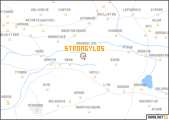 map of Strongylos