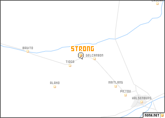 map of Strong