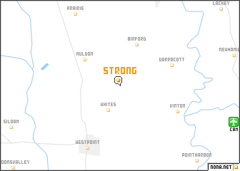 map of Strong