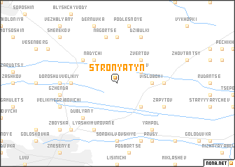 map of Stronyatyn