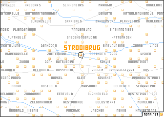 map of Strooibrug